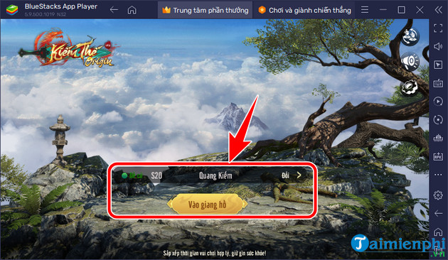 cach tai kiem the origin vng tren BlueStacks