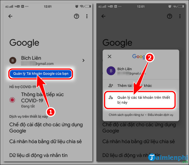 Cách xóa tài khoản Google trên điện thoại Vivo không cần restore máy 7 cach xoa tai khoan google tren Android vivo