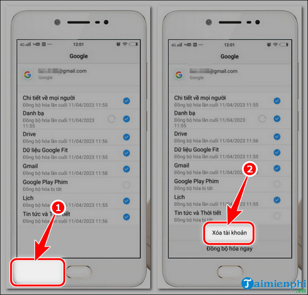 Cách xóa tài khoản Google trên điện thoại Vivo không cần restore máy 9 cach xoa tai khoan gmail tren vivo