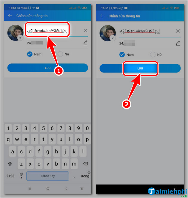 huong dan doi ten zalo ki tu dac biet 2