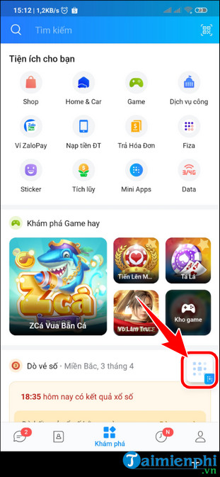 cach thu nho mini apps tren zalo 4