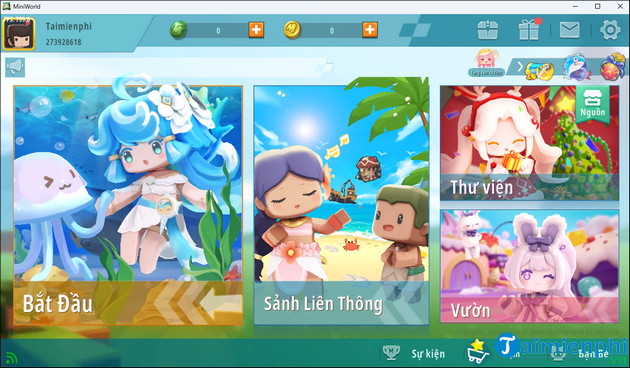 cach tai mini world tren dien thoai android