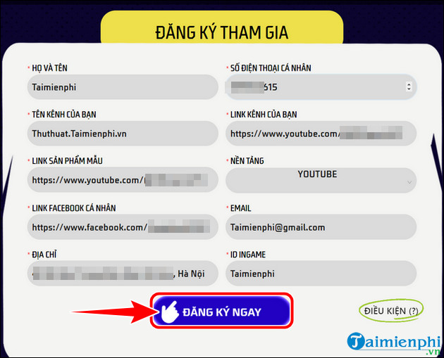 Đăng ký Nhà Sáng Tạo Free Fire nhận Avatar Creator Độc Quyền, vật phẩm HOT 8 huong dan dang ky nha sang tao noi dung free fire