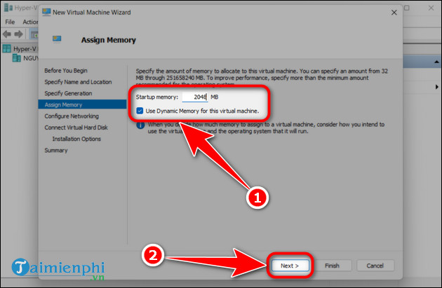 cach cai may ao bang hyper-v tren win 11
