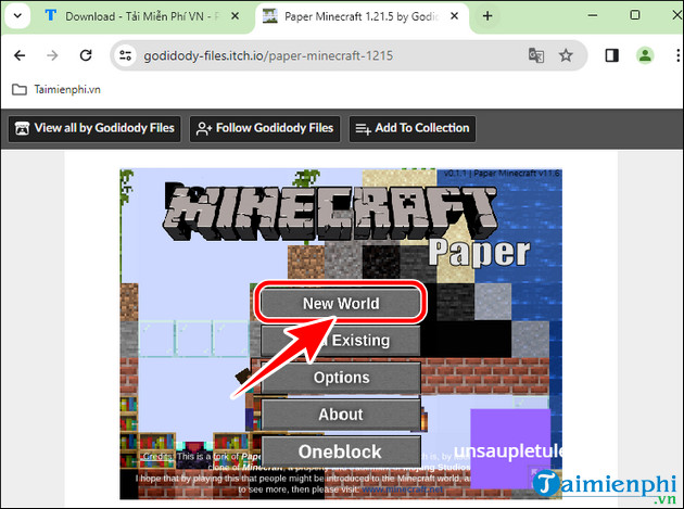 paper minecraft là gì và cách chơi trên trình duyệt web