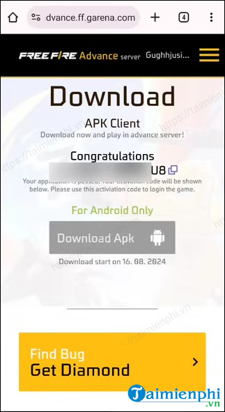cach dang ky choi free fire ob47 test advance server