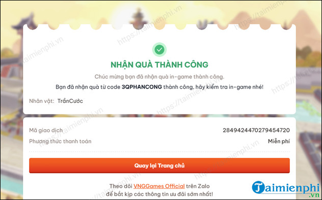 tam quoc phan cong giftcode