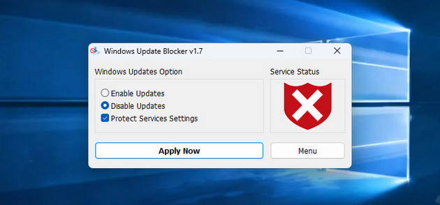 tắt cập nhật win 10 bằng Windows Update Blocker