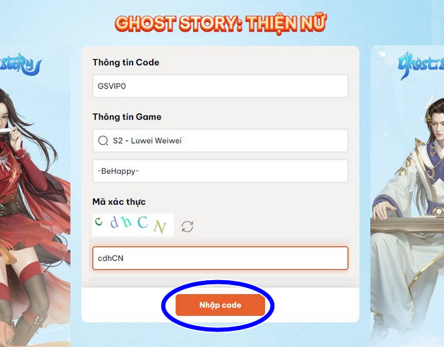 code game ghost story thien nu moi nhat