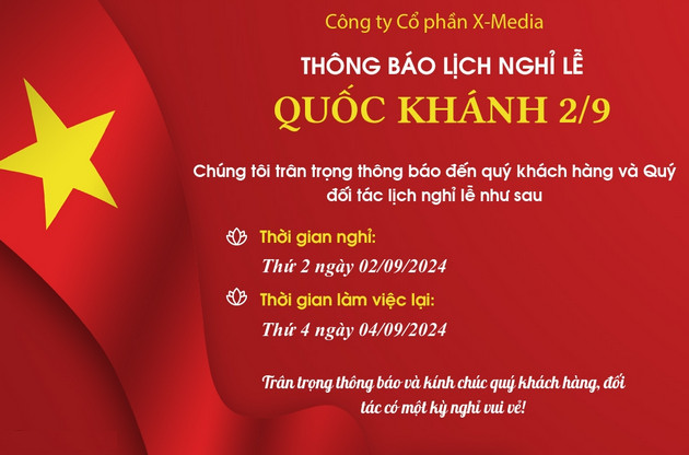 tao banner thong bao nghi le quoc khanh 2/9 bang online