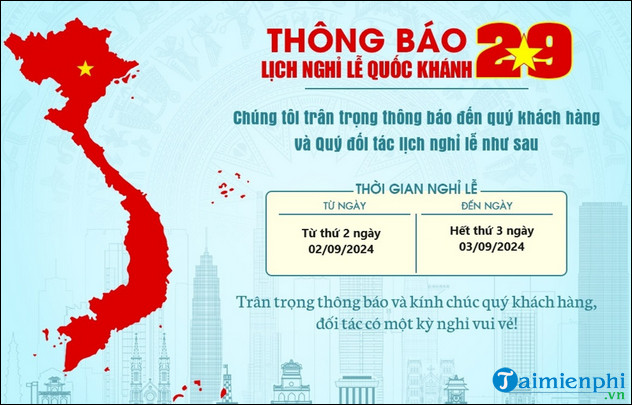 tao thong bao nghi le quoc khanh 2/9 offline