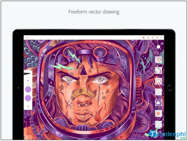 ung dung ve tranh tren ipad