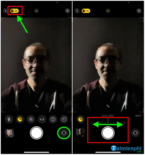 Cách chụp ảnh selfie ở chế độ ban đêm trên iPhone 12