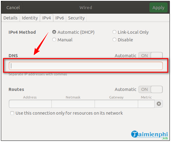 Cách đổi DNS cho Ubuntu, Linux