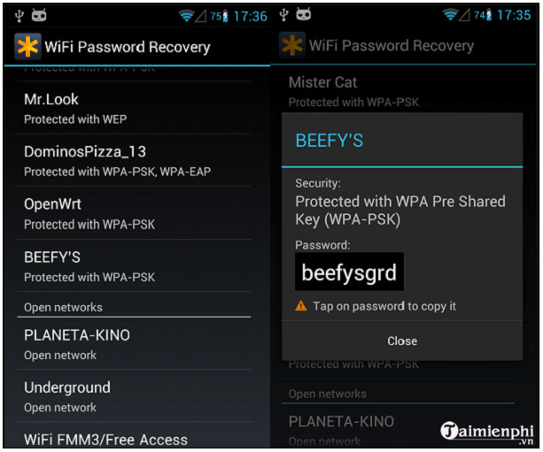 how to view wifi connection on android 5