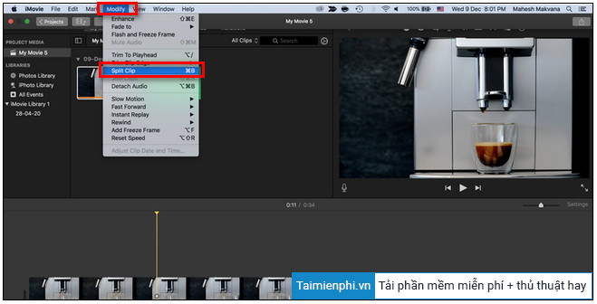 Cách chỉnh sửa video trên Macbook