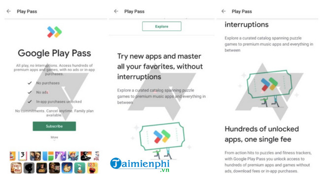 Google Play Pass là gì? Nó có khác gì với Google Play thường?