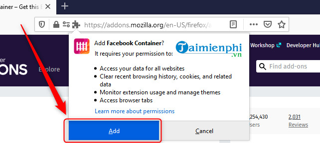 how to access facebook by user on firefox 3 application