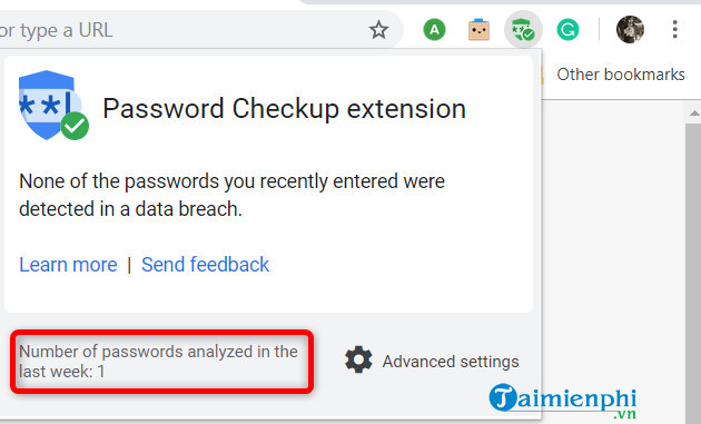 How to use password checkup to check if the device is worried or not 4
