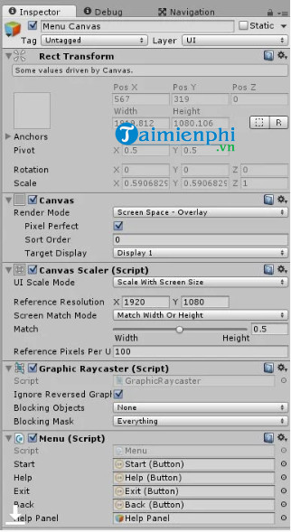 cach tao ung dung android su dung unity 37