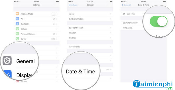 cach sua loi your phone date is inaccurate whatsapp tren iphone