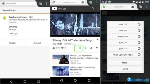 Guide to music and youtube videos on mobile phones through web browser