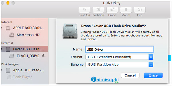 Cách format USB trên Macbook đúng cách