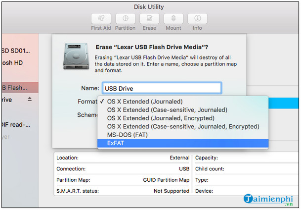 Cách format USB trên Macbook đúng cách
