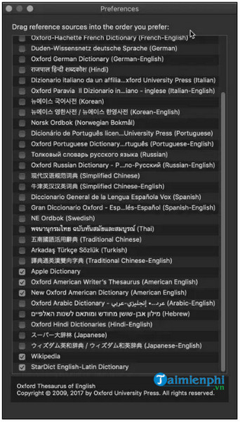 Cách cài từ điển Anh Việt trên Macbook