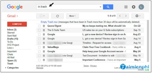 Huong Dan is happy with the private message of gmail da xo