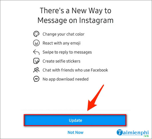 How to send messages to you on messenger via instagram