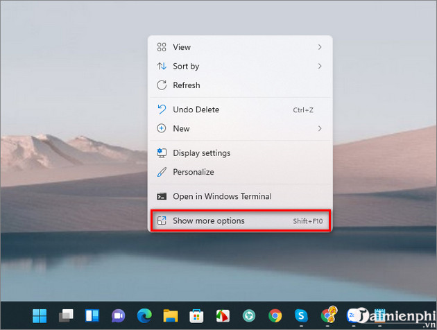 tinh chinh menu chuot phai Windows 11 ve windows 10