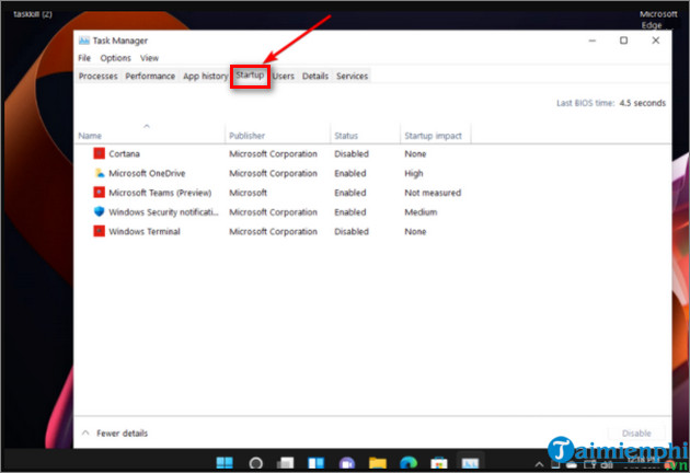 cach dung cac ung dung chay ngam tren windows 11