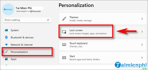 cach tuy chinh man hinh khoa windows 11