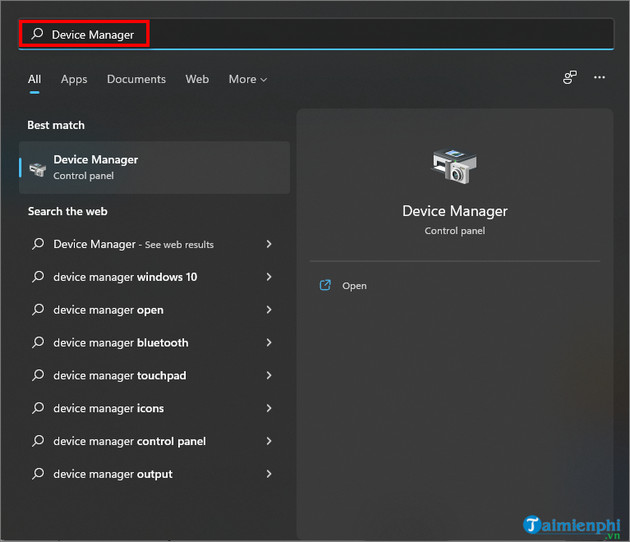 update driver tren Windows 11