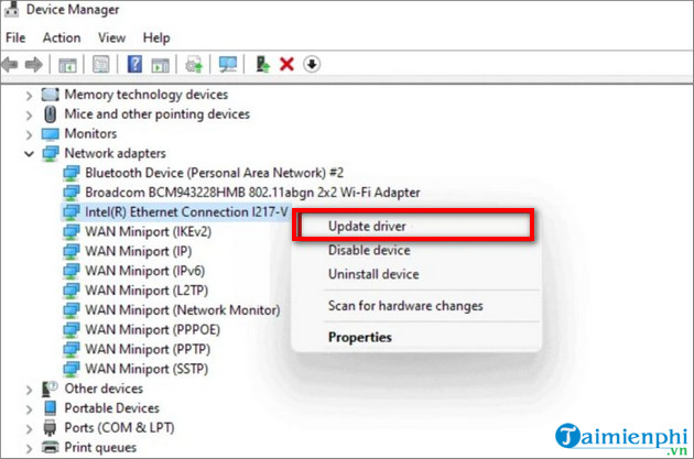 cap nhat driver tren Windows 11