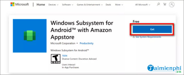 cach cai ung dung Android tren Win 11