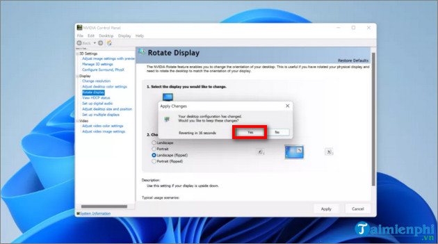 huong dan xoay man hinh may tinh windows 11