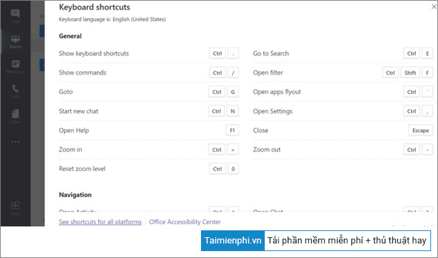 khac phuc loi phim tat microsoft teams khong hoat dong