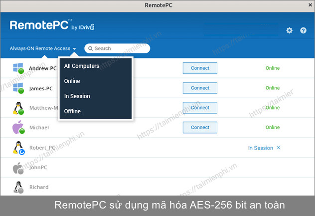 Top phần mềm truy cập và điều khiển máy tính từ xa thay thế AnyDesk 19 truy cap may tinh tu xa