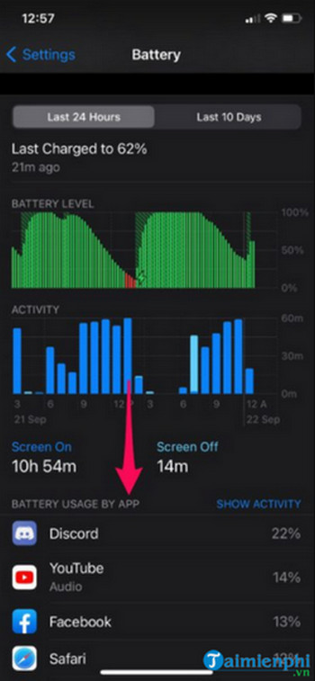 sua loi iOS 14.5 hao pin nong may