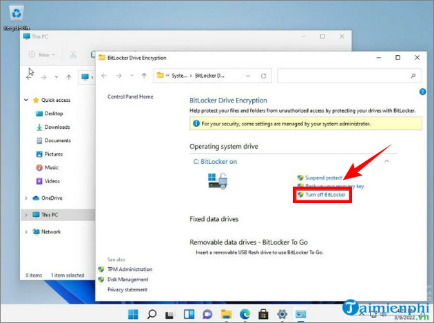 5 cach tat bitlocker tren Windows 11