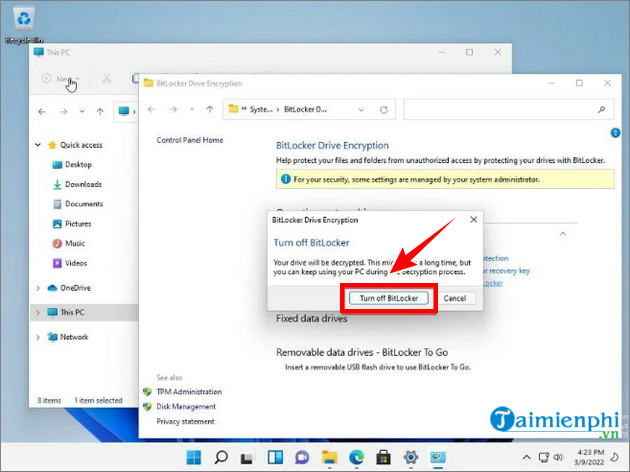 huong dan tat bitlocker tren Windows 11 nhanh chong