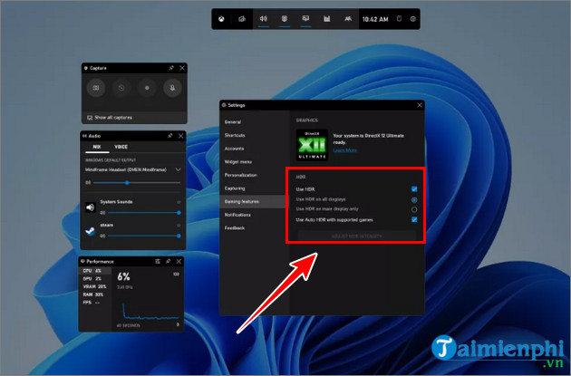 cach su dung auto hdr 10 tren win 11