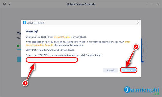 meo mo khoa iphone khong can mat khau