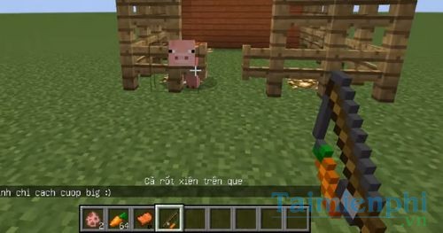 How to play a pig in minecraft 4