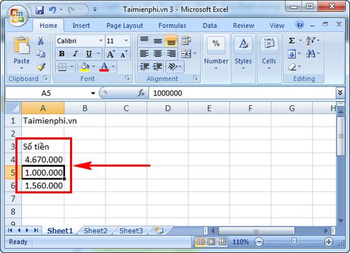 Cách chuyển dấu phẩy thành dấu chấm trong Excel 12