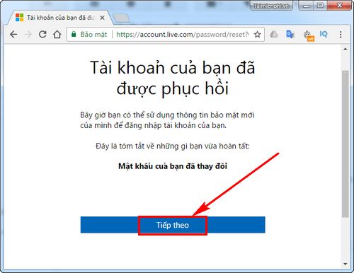 Cách lấy lại tài khoản Microsoft bằng số điện thoại
