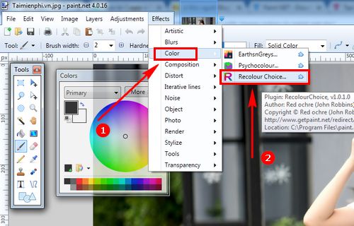 Cách chỉnh sửa màu sắc ảnh bằng Paint.NET