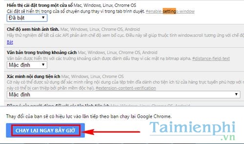 Cách mở menu Setting của Google Chrome